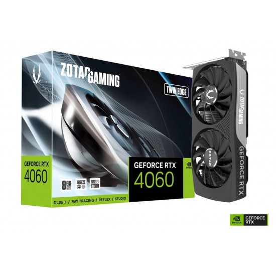 Zotac RTX4060 KUTULU Gaming Twin Edge ZT-D40600E-10M 128Bit GDDR6 8 GB Kutulu Ekran Kartı Zotac RTX4060 KUTULU Gaming Twin Edge ZT-D40600E-10M 128Bit GDDR6 8 GB Kutulu Ekran Kartı