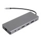 Vcom CU4706 Type-C To HDMI-2+DP+USB3.0-3+TYPE C+USB2.0+RJ45+SD2.0+TF2.0+PD+DC 3.5mm 13 in 1 Çevirici Vcom CU4706 Type-C To HDMI-2+DP+USB3.0-3+TYPE C+USB2.0+RJ45+SD2.0+TF2.0+PD+DC 3.5mm 13 in 1 Çevirici