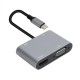 Vcom CU4511 Type-C To Hdmi+Vga+Usb 3+3.5mm Aux+ Type-C Çevirici Vcom CU4511 Type-C To Hdmi+Vga+Usb 3+3.5mm Aux+ Type-C Çevirici