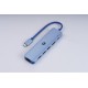 Vcom CUE55 Mavi Type-C To Hdmi(4K@30Hz)+Gigabit LAN+Usb3.0+Pd 3.0 100W Çoklayıcı