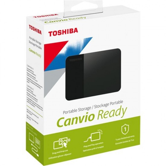 Toshiba 1TB Canvio Ready 2.5" Gen1 USB 3.2 Harici Harddisk (HDTP310EK3AA)