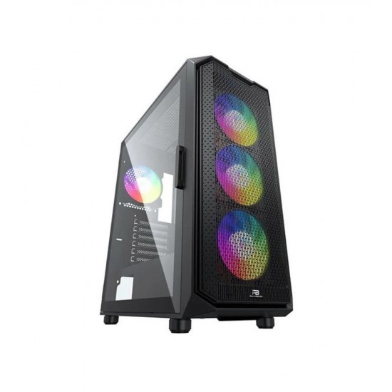 PowerBoost PB-P521B 750w 80+ Bronze USB 3.0 ATX Mesh RGB fan siyah Kasa PowerBoost PB-P521B 750w 80+ Bronze USB 3.0 ATX Mesh RGB fan siyah Kasa