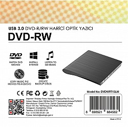 Elba DVDWRT-SLM Harici Dvdrw Slim, Siyah Dvd Yazıcı Writer