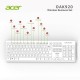 Acer OAK-920  Beyaz Kablosuz Sessiz Tuşlu  2.4Ghz Klavye Moue Set Beyaz (Mouse 1200Dpı) Caps Lock