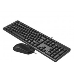 Acer OAK-930 Kablolu Sessiz Tuşlu  Klavye Moue Set Siyah (Klavye 1,40Cm-Mouse 1.60Cm Kablo)