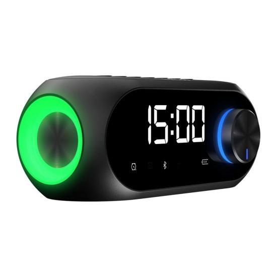 Mikado MD-W7 1200mAh 5W Siyah Bluetooth-Aux-Derece-Usb-FM Double Alarmlı Saat Speaker Speaker Mikado MD-W7 1200mAh 5W Siyah Bluetooth-Aux-Derece-Usb-FM Double Alarmlı Saat Speaker Speaker