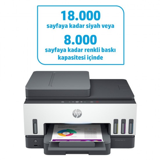 HP 4WF66A Smart Tank 790 Yazıcı-Tarayıcı-Fotokopi-Faks-ADF-Wifi Çok Fonksiyonlu Tanklı Yazıcı HP 4WF66A Smart Tank 790 Yazıcı-Tarayıcı-Fotokopi-Faks-ADF-Wifi Çok Fonksiyonlu Tanklı Yazıcı