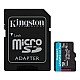 Kingston SDCG3-1TB 1TB microSDXC Canvas Go Plus 170R A2 U3 V30 Card + ADP Hafıza Kartı