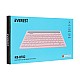 Everest KB-BT82 Pembe-Gri Bluetooth Ultra İnce+Şarjlı Q Mac-Win-Android-Ios Uyumlu Kablosuz klavye