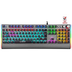 Rampage KB-R210 FAVORY Rainbow Aydınlatmalı Kristal Red Switch Mekanik Gaming Oyuncu Klavyesi