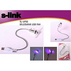 S-link SL-UF02 Anahtarlı + Ledli Usb Fan