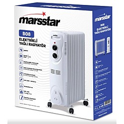 Marsstar B-08 11 Dilim Yağlı Radyatör 3 Kademe Isı ayarı 2500w