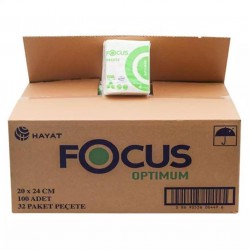 Focus Optimum Peçete (50005122) Kağıt 100Lü 32 Adet 20x24 Cm