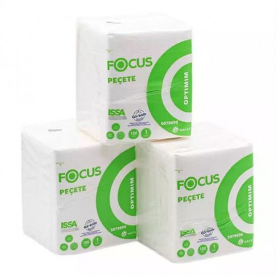 Focus Optimum Peçete (50005122) Kağıt 100Lü 32 Adet 20x24 Cm