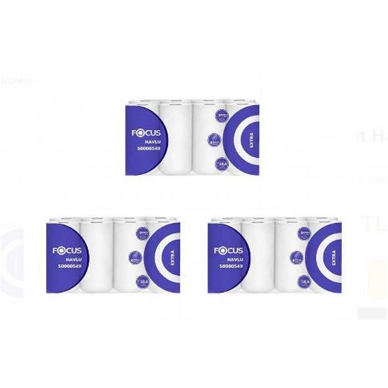 Focus Extra Kagit Havlu Cift Katli 8Li X 3 Paket (50000549) Focus Extra Kagit Havlu Cift Katli 8Li X 3 Paket (50000549)