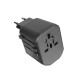 S-link SL-WL20PD 2-USB 2.4A + PD 20W Yedek Akım Sigortalı 100-240V Universal Çevirici Priz Adaptör