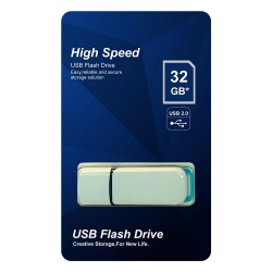 Elba 32GB Plastik Beyaz-Mavi 2.0 USB Flash Bellek