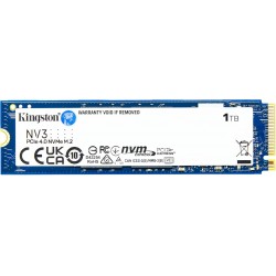 Kingston 1TB NV3 M.2 2280 NVMe SSD | PCIe 4.0 Gen 4x4 | Up to 6000 MB-s | SNV3S-1000G