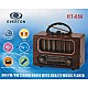 Everton Rt-836  Bluetooth Fm-Usb-Tf-Aux Solarlı Şarjlı Nostaljik Radyo