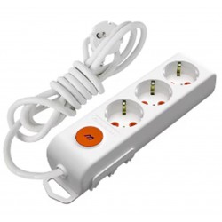 Mutlusan Rı-Tech 3lü 1mt AnahtarTopraklı  Grup Priz  (001 175 320002 01 00) Mutlusan Rı-Tech 3lü 1mt AnahtarTopraklı  Grup Priz  (001 175 320002 01 00)