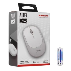 Altec Lansing ALBM7314 Beyaz 2.4GHz USB 1200DPI Alkalin Pilli Kablosuz Mouse