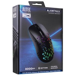 Altec Lansing ALGM7622 Beyaz USB Kablolu 6 Tuşlu Renkli Led Işıklı 8000DPI Gaming Oyuncu Mouse