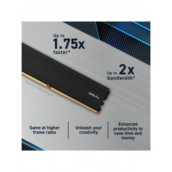 Crucial Pro 16GB DDR5-5600 Udımm CL46 CP16G56C46U5 Pc Ram