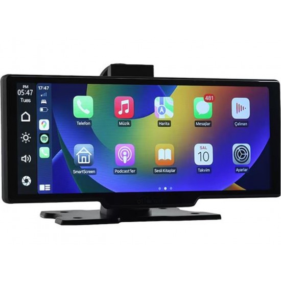 Ottocast 10" Taşınabilir Apple CarPlay & Android Auto, Ön & Arka Kameralı Araç Multimedya Ottocast 10" Taşınabilir Apple CarPlay & Android Auto, Ön & Arka Kameralı Araç Multimedya