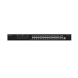 Ruijie-Reyee RG-ES126FGS-LP 24 Port Poe+ 10-100 Mbps + 2 Port 10-100-1000 Mbps Uplink + 1 Port SFP