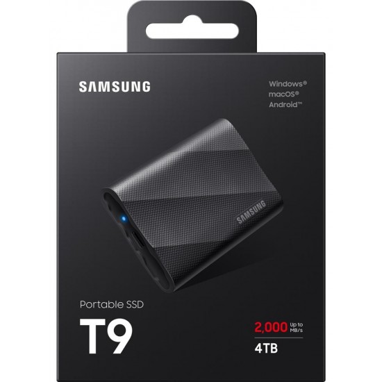 Samsung 1TB T9 MU-PG1T0B-WW 2.000Mb-sn USB 3.2 Gen 2x2 Tasinabilir Harici SSD Siyah