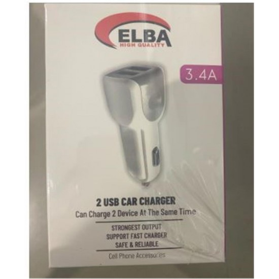 ELB28-AR3P ELBA 3.4A  2USB ARAÇ BAŞLIK