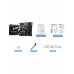 Msı Pro B760M-P SOKET 1700 DDR5 6800(OC) PCI-E M.2 USB3.2 HDMI DP VGA 1x 1G LAN mATX Anakart