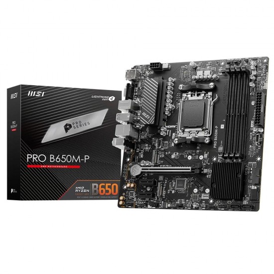 Msı Pro B650M-P 7200MHz (OC) DDR5 Soket AM5 M.2 HDMI DP VGA mATX Anakart Msı Pro B650M-P 7200MHz (OC) DDR5 Soket AM5 M.2 HDMI DP VGA mATX Anakart