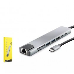 HADRON HDX7841 TYPE-C TO HDTV HDMI 4K 30HZ + VGA 2IN1 GRİ