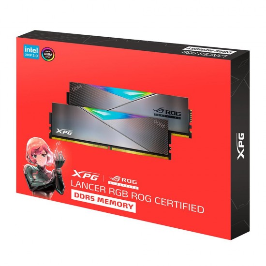 XPG 16GB-2 Lancer RGB Rog Certified DDR5 6600MT-s CL 32-44-44 1.4V Soğutuculu PC Ram XPG 16GB-2 Lancer RGB Rog Certified DDR5 6600MT-s CL 32-44-44 1.4V Soğutuculu PC Ram