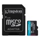 Kingston SDCG4-256GB 256GB microSDXC Canvas Go Plus Gen4 200MB-s A2 U3 V30 Card + ADP Hafıza Kartı Kingston SDCG4-256GB 256GB microSDXC Canvas Go Plus Gen4 200MB-s A2 U3 V30 Card + ADP Hafıza Kartı