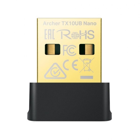 Tp-Link Archer TX10UB Nano 900 Mbps Wifi 6 Kablosuz USB + Bluetooth Adaptör AX900 Tp-Link Archer TX10UB Nano 900 Mbps Wifi 6 Kablosuz USB + Bluetooth Adaptör AX900