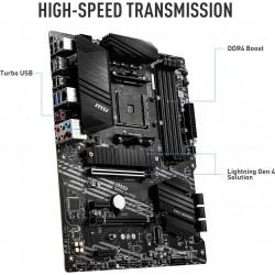 Msı B550-A Pro AM4 DDR4 Bellek 4400(OC) HDMI DP M.2 USB3.2 ATX Anakart