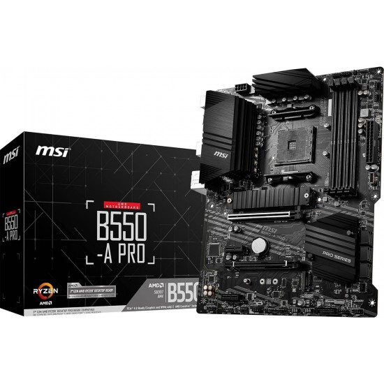 Msı B550-A Pro AM4 DDR4 Bellek 4400(OC) HDMI DP M.2 USB3.2 ATX Anakart Msı B550-A Pro AM4 DDR4 Bellek 4400(OC) HDMI DP M.2 USB3.2 ATX Anakart