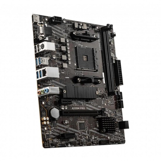 Msi A520M PRO Amd A520 Soket AM4 DDR4 4600 MHz(OC) M.2 Anakart Msi A520M PRO Amd A520 Soket AM4 DDR4 4600 MHz(OC) M.2 Anakart