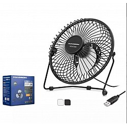 HADRON HDX7252 SİYAH VANTİLATÖR USB METAL18CM