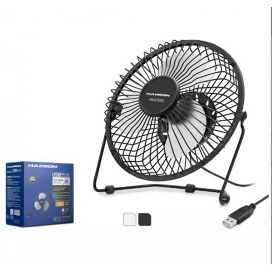 HADRON HDX7252 SİYAH VANTİLATÖR USB METAL18CM HADRON HDX7252 SİYAH VANTİLATÖR USB METAL18CM