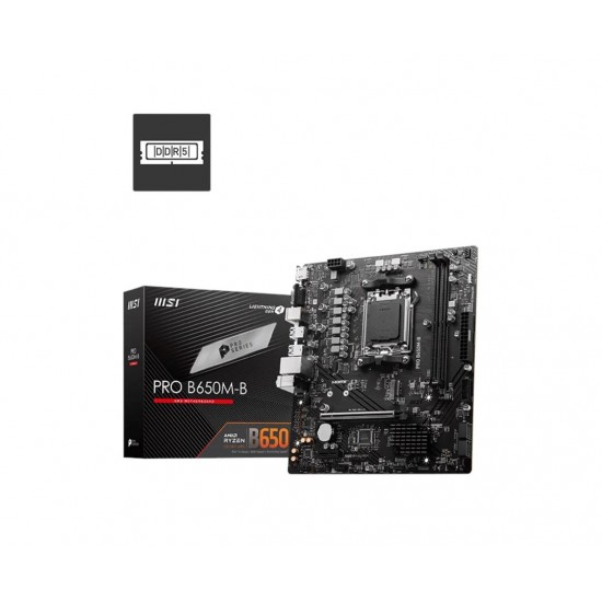 Msı Pro B650M-B 6800mhz(OC) RGB M.2 AM5 DDR5 mATX Anakart Msı Pro B650M-B 6800mhz(OC) RGB M.2 AM5 DDR5 mATX Anakart