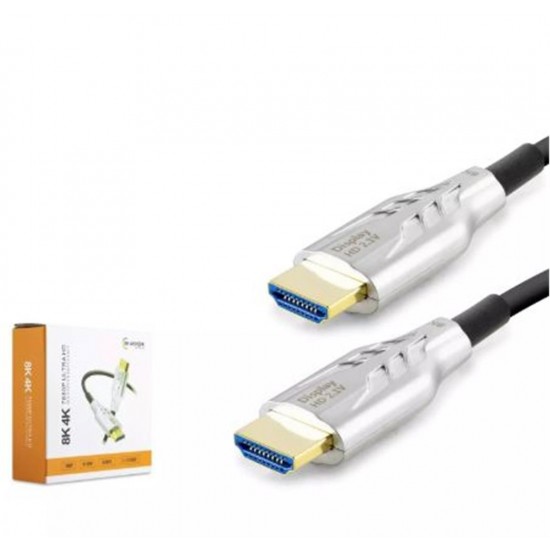 HADRON HDX2049 HDMI KABLO PVC 8K 60HZ 2.1V OPTIC OD8.0 20M SİYAH HADRON HDX2049 HDMI KABLO PVC 8K 60HZ 2.1V OPTIC OD8.0 20M SİYAH