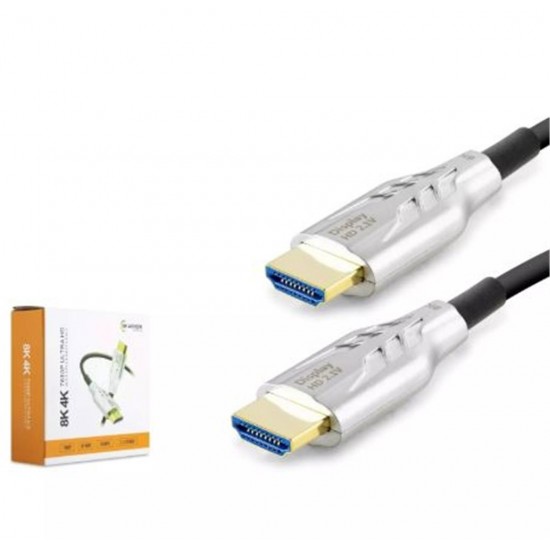 HADRON HDX2047 HDMI KABLO PVC 8K 60HZ 2.1V OPTIC OD8.0 10M SİYAH HADRON HDX2047 HDMI KABLO PVC 8K 60HZ 2.1V OPTIC OD8.0 10M SİYAH