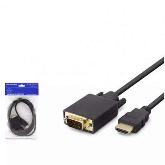 HADRON HDX7795 HDMI TO VGA KABLO PVC 120HZ 1080P 1.8M SİYAH HADRON HDX7795 HDMI TO VGA KABLO PVC 120HZ 1080P 1.8M SİYAH
