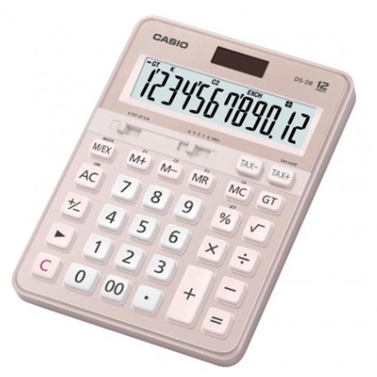 Casio DS-2B-PK Pembe Profesyonel 12 Hane Masa Üstü Hesap Makinesi Casio DS-2B-PK Pembe Profesyonel 12 Hane Masa Üstü Hesap Makinesi