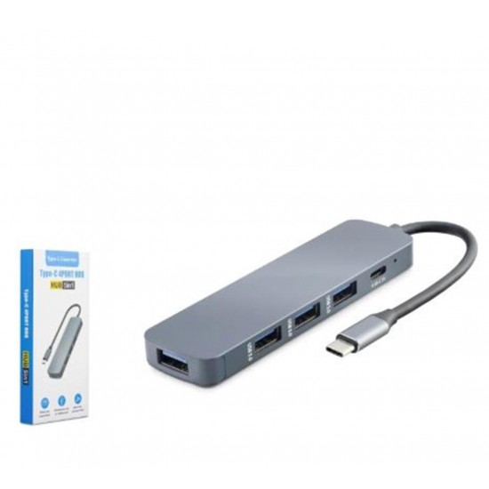 HADRON HDX7044 TYPE-C HUB 4-USB3.0 + DC SV GRİ HADRON HDX7044 TYPE-C HUB 4-USB3.0 + DC SV GRİ