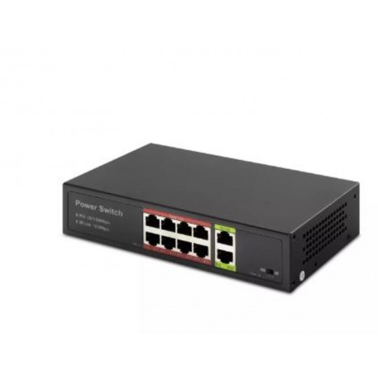 HADRON HD08 POE SWITCH 2UPLINK 8+2 10-100 MBPS 8PORT HADRON HD08 POE SWITCH 2UPLINK 8+2 10-100 MBPS 8PORT