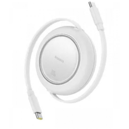 Baseus P10364500213-01 100W 1,5m ree2 Pull Mini Kablolu USB-C Şarj Kablosu Beyaz Baseus P10364500213-01 100W 1,5m ree2 Pull Mini Kablolu USB-C Şarj Kablosu Beyaz